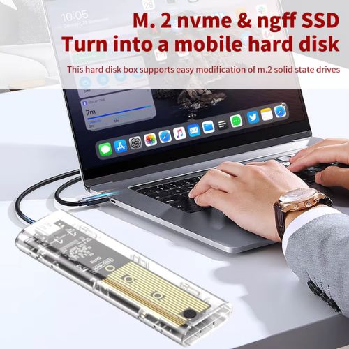Case Para Disco SSD M.2 Nvme Ngff Gen 2 Tipo C 3.1 a USB 3.0