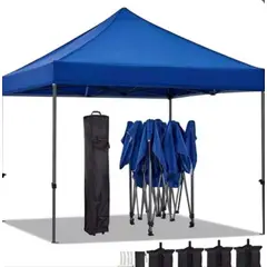 GENERICO - CARPA TOLDO PLEGABLE 3X3 COLOR AZUL