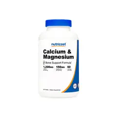 NUTRICOST - CALCIUM & MAGNESIUM 1200MG 240 TABLETS