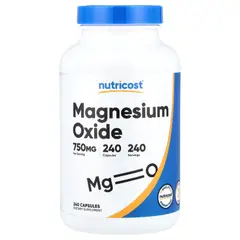 NUTRICOST - MAGNESIUM OXIDE 750MG 240 CAP