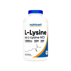 NUTRICOST - L-LYSINE AS L-LYSINE HCL 1000 MG 250 CAP