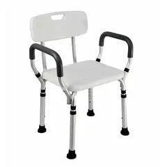 GENERICO - Silla de Ducha con Apoya Brazos para Baño