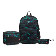 PORTA - PACK MOCHILA PORTAMAR 3 PIEZAS MOCHILA LONCHERA CARTUCHERA