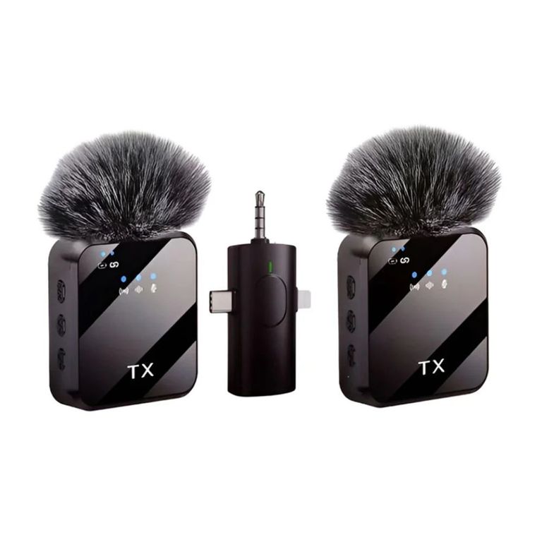 Micrófono Inalámbrico Solapa 3 En 1 Profesional F11-2 Tipo C