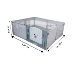 GENERICO - CORRAL DE JUEGOS PACK COMPLETO 120 CM x 180 CM PARA BEBÉS