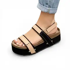 GENERICO - Sandalia Plataforma Cierre 1062L-50 Color Nude