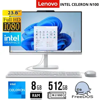 LENOVO - All-in-One A100 238 FHD IPS Intel N100 8GB RAM 512GB SSD