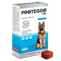 PROTEGGO - Antipulga Masticable 1M para Perros de 20 - 40 kg