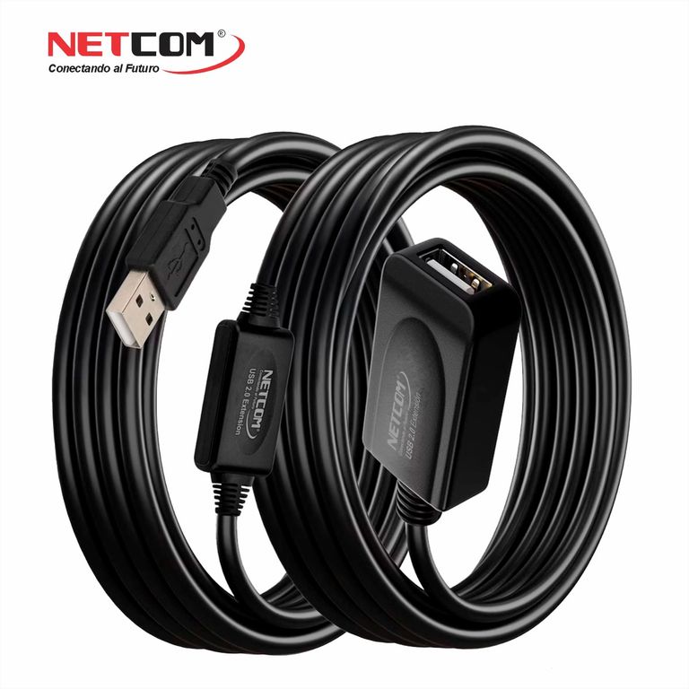 CABLE EXTENSION USB 2.0 ACTIVA DE 20 MTS - NETCOM