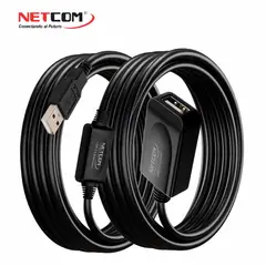 GENERICO - CABLE EXTENSION USB 2.0 ACTIVA DE 20 MTS - NETCOM