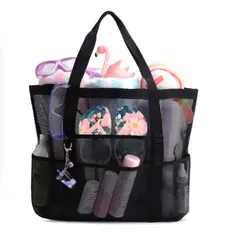 GENERICO - Bolso para Playa o Picnic Anti-Arena Resistente Negro