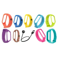GENERICO - Correa de silicona Para Xiaomi X 9 UNDS + Cargador Mi Band 5, 6 oferta