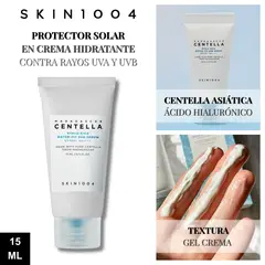 SKIN1004 - Protector Solar Hidratante en Crema Hyalu-Cica Water Fit Sun Serum 15ml