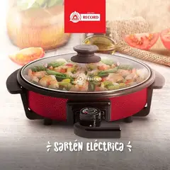 RECORD - SARTÉN ELÉCTRICA MULTICOCCIÓN 30CM ROJO