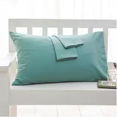 TIOZONEY - Fundas de almohada de algodón 2 pcs 50 x70 cm