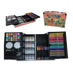 GENERICO - Mega Set Creativo Brainrot Maletín Tralalero 132 Pcs de Arte para Niño