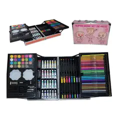 GENERICO - Mega Set Creativo Brainrot Maletín Tralalero 132 Pcs de Arte para Niña