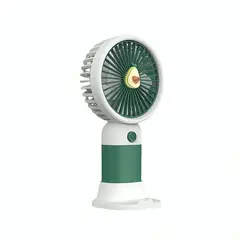 GENERICO - Mini Ventilador Personal Diseño Frutas Portátil Recargable con Base Doble Uso