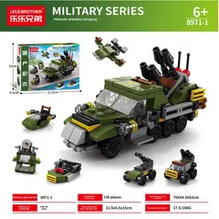 TIOZONEY - Juguete para Niños Camión Militar Armable