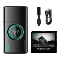 OEM - Afeitadora Eléctrica Shaver Titanio 9000 RPM Recargable USB Profesional VGR V-377