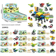 TIOZONEY - Juguete Para Niños Set de Insectos Varios Armables