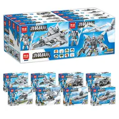 TIOZONEY - Juguete Para Niños Set de Armado Militar Gris Armables