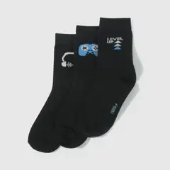 COLLOKY - Medias 3/4 Niño C3Pe0101I25 Negro