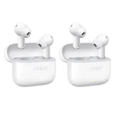 OPPO - Set 2 Audífonos ENCO 4i Bluetooth 5.4 ANC Blanco