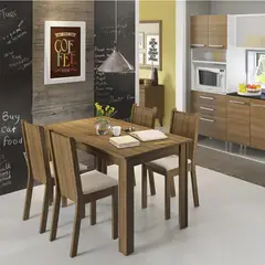 MADESA - Juego de Comedor Rosie con 4 Sillas