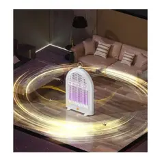 GENERICO - Farol Lámpara Mosquitos Led Violeta Calidad Recargable