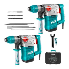 TOTAL TOOLS - Rotomartillo 2 Pzs Sds Plus 1800w 7joules Total-th118366 X 2 Turquesa 50-60hz