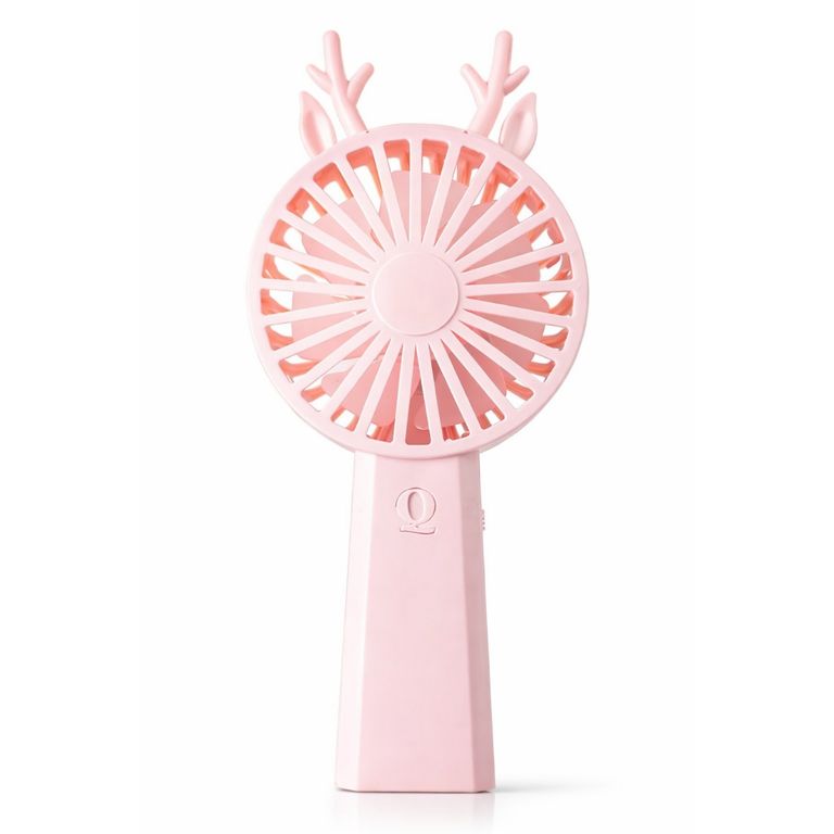 Mini Ventilador de mano Rosado - Recargable USB Portatil