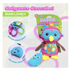 GENERICO - Sonaja Cascabel Colgador de Búho de Tela para Estimulación Bebés