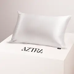 AZTRA - Fundas de Satín Blanco