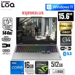 LENOVO - Laptop LOQ 15IRX10 83JE002LUS Intel Corei7-13650HX 16GB RAM 512GB 15.6" FHD RTX5060-8GB WIN11