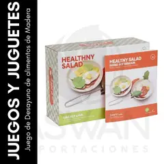 GENERICO - Juego de Desayuno de alimentos de Madera