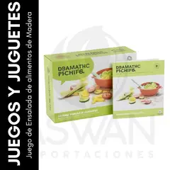 GENERICO - Juego de Ensalada de alimentos de Madera