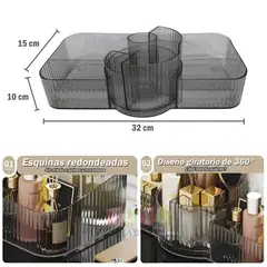 GENERICO - Organizador de maquillaje tocador de acrílico