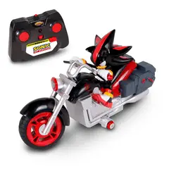 SEGA - CARRITO A CONTROL REMOTO DE SONIC SHADOW MOTOCICLETA CON LUCES