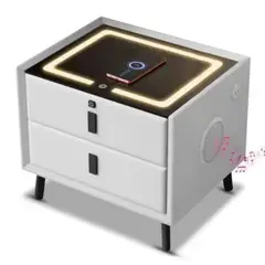 GENERICO - Mesa de Noche Velador Smart con USB Carga Inalambrica y Parlante