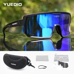 GENERICO - Lentes gafas deportivas running trail ciclismo intercambiable Azul