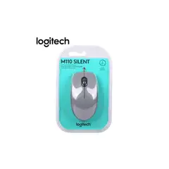 LOGITECH - MOUSE M110 SILENT OPTICO CON CABLE USB A GRIS