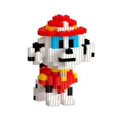 GENERICO - Kit de Construcción Pixelado Cachorro Bombero de Élite 543 pzs