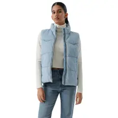 LEVIS - Casaca Mujer Western Puffer Vest Azul