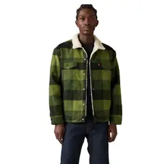 LEVIS - Casaca Hombre Relaxed Fit Plaid Verde