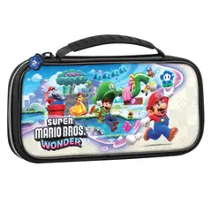 NINTENDO - Estuche Deluxe de Viaje Switch Mario Bros Wonder Game Traveler (RDS) Licencia