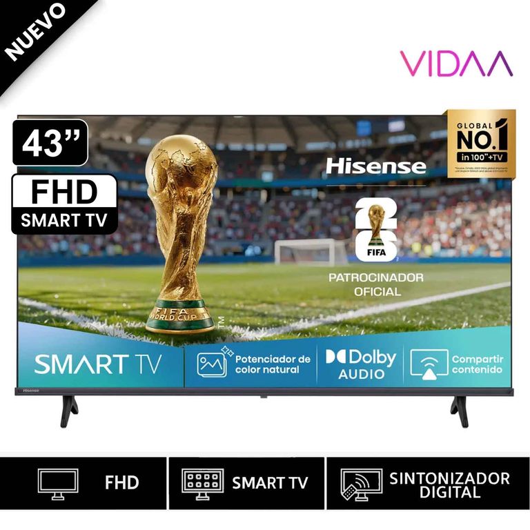 Televisor 43" FHD Smart TV 43A4NV Modelo 2025