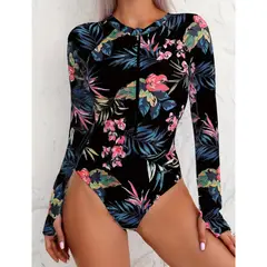 GENERICO - SEXY ENTERO MANGA LARGA CON COPA Y FORRO