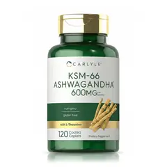VITAMINA - Ashwagandha KSM-66 600 mg 120 Tabletas - Carlyle