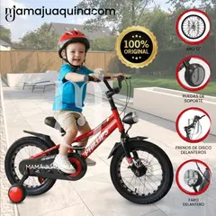 VELOX - Bicicleta Deportiva Aro 12 «PHINI» para Niños Red
